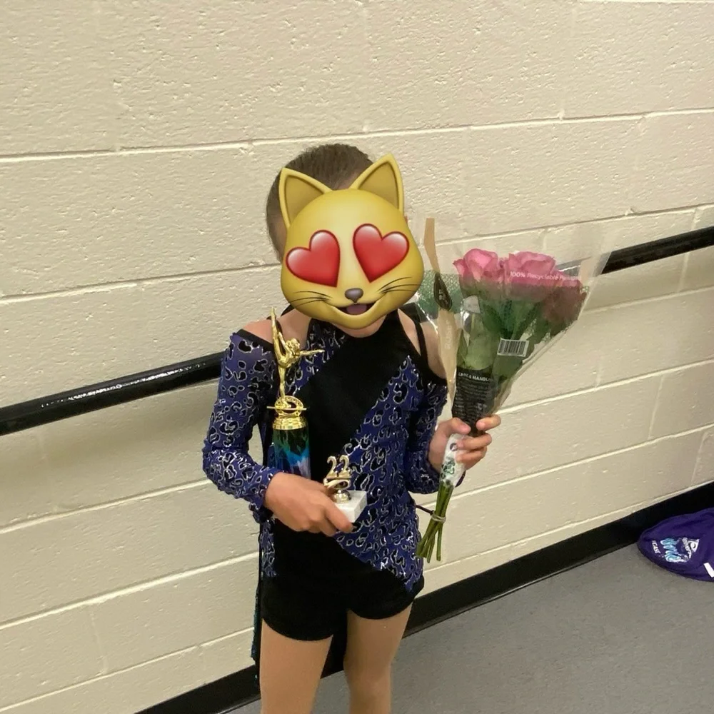 Weissmann purple leopard dance recital‎ leotard Size MC